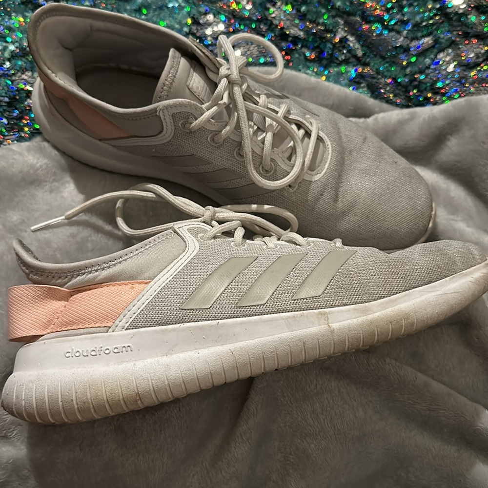 Adidas Cloudfoam Size 9 Sneakers Grey - image 5